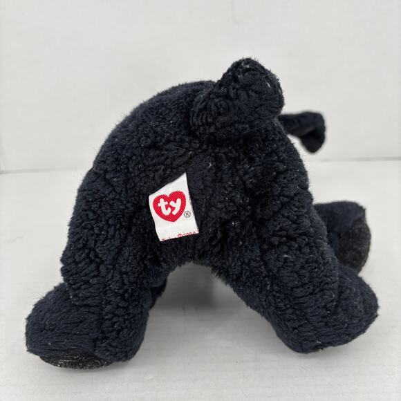 Ty Classic Tugger Black Labrador Dog Plush Lab Puppy Red Collar 12 Inch - Picture 5 of 9